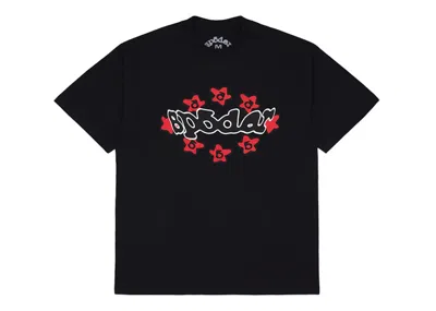 Pre-owned Sp5der Warped Tee Shirt In Black