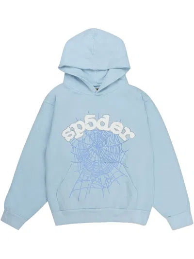 Sp5der Web "baby Blue" Hoodie