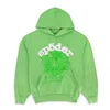 Sp5der Web "green" Hoodie In Green