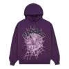 Sp5der Web Hoodie 'grape' In Purple