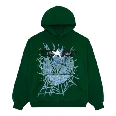 Sp5der Web Hoodie 'hunter Green'