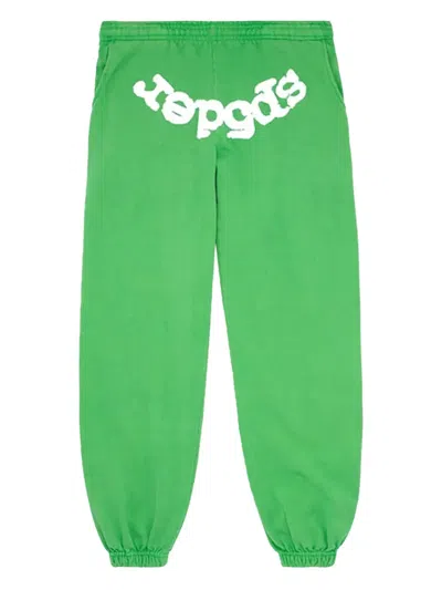 Sp5der Web-logo Track Pants In Green