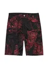 Sp5der Web V2 Leather Shorts In Black