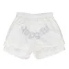 Sp5der White Og Web Double Layer Shorts In White
