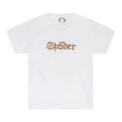 Sp5der White Script Baby T-shirt