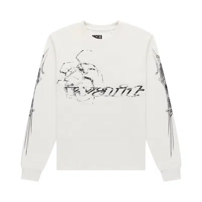 Pre-owned Sp5der White Wait Long-sleeve Tee 'white' | Men's Size S