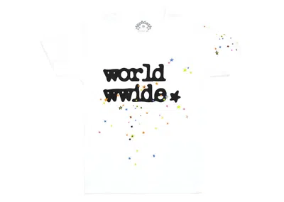 Pre-owned Sp5der Women's Worldwide Tee Shirt In White