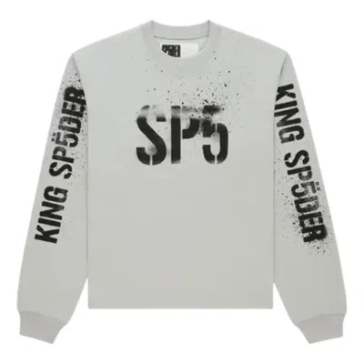 Sp5der Wwweb Long-sleeve 'sport Grey' In Gray