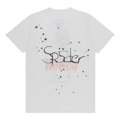 Sp5der X Cactus Jack By Travis Scott Days Before Rodeo Tee Ii 'white' In Gray