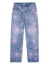 Sp5der X Levi's Vintage 501 Spiderweb Jeans In Blue