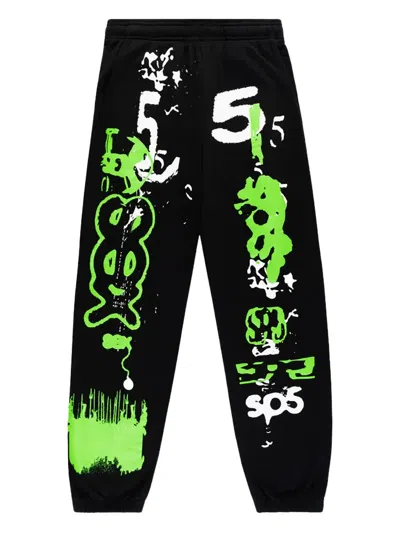 Sp5der X-ray Graphic Track Pants In Black