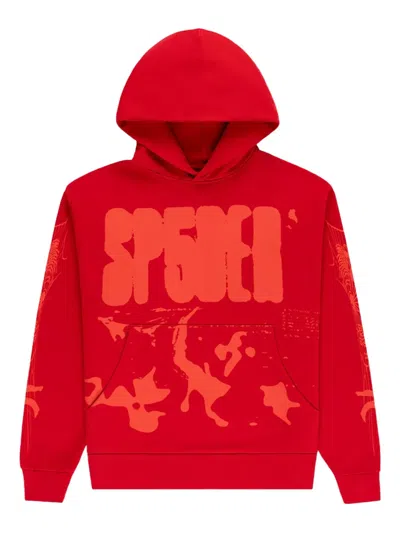 Sp5der X-ray Hoodie In Red