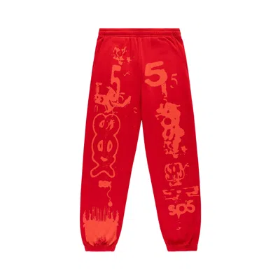 Pre-owned Sp5der X-ray Sweatpant 'red' | Men's Size Xxl