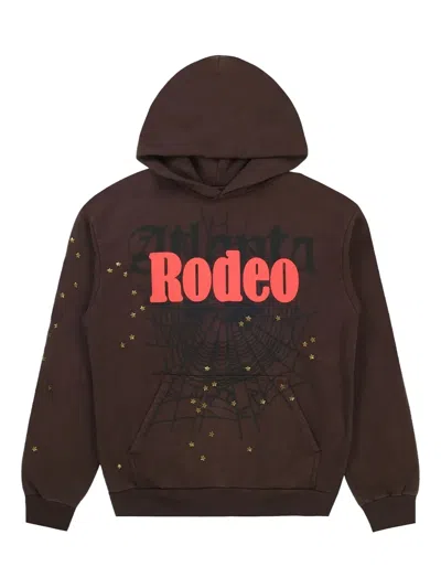 Sp5der X Travis Scott Cactus Jack Days Before Rodeo Hoodie In Brown