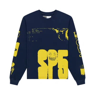 Pre-owned Sp5der X-ray Long-sleeve 'navy' | Blue | Men's Size M