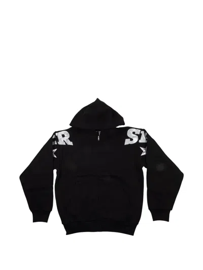 Sp5der Zip Hoodie In Black