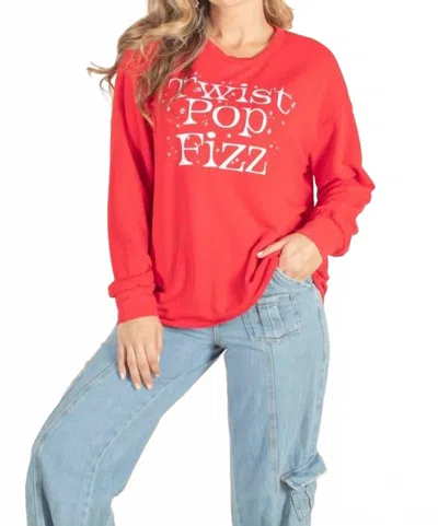 Space 46 Twist Pop Fizz Top In Red
