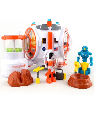 Space Adventure Series Kids' Nasa Mars Mission Mars Station Playset With Lights Astronaut Daron Worldwide 4 Piece Set In Multi