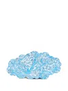Space Available Abstract-pattern Print Tray In Blue