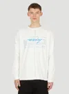 Space Available Graphic-print Long-sleeved T-shirt In White
