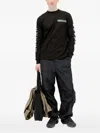 Space Available Long-sleeve Graphic-print T-shirt In Black