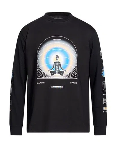 Space Available Man T-shirt Black Size L Cotton