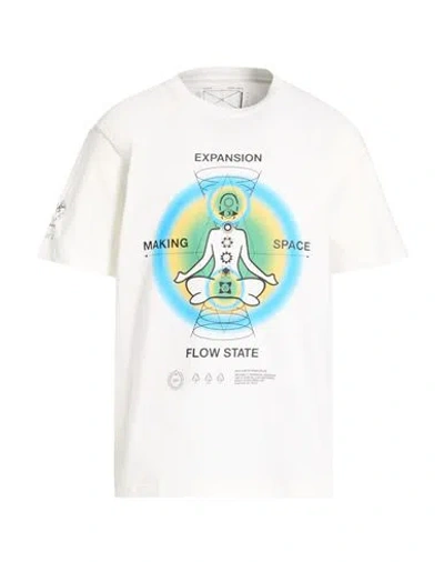 Space Available Man T-shirt White Size L Cotton In Neutral