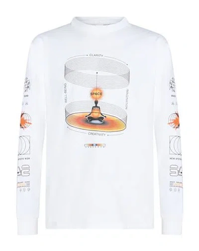 Space Available Man T-shirt White Size S Cotton