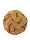 Space Available Mycelium Dualism Sculpture In Brown