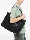 Space Available Patch Pocket Tote Bag In Black