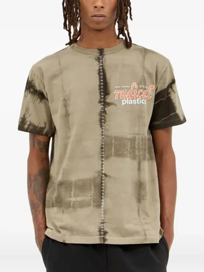 SPACE AVAILABLE TIE-DYE PANELLED T-SHIRT