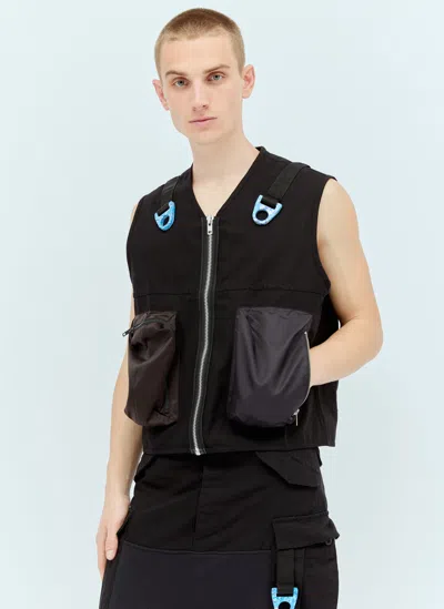 Space Available Utility Recycled Vest In Black