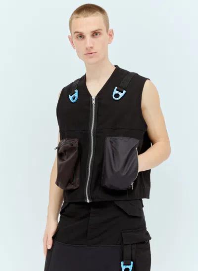 Space Available Utility Recycled Vest In Black