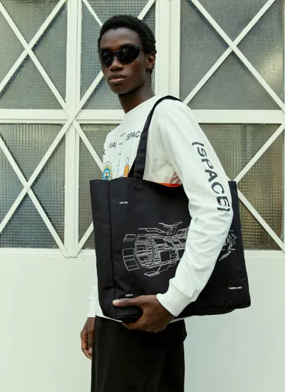 Space Available X Ln-cc Store Mix Reversible Tote Bag In Black