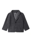 Space Grey Babies'  Herringbone Stretch Blazer In Gray