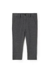 Space Grey Kids'  Herringbone Stretch Pants In Gray