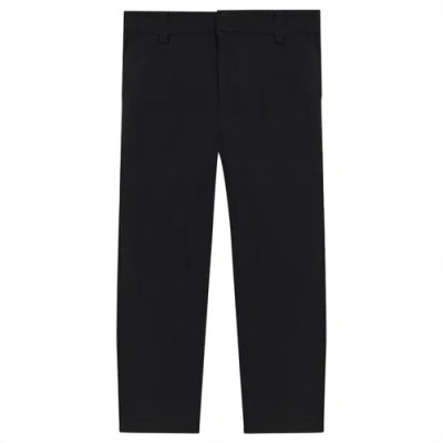 Space Grey Kids'  Stretched Slim Fit Pants In Black