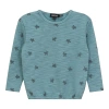 Space Grey Turtle Print Pullover Sweatshirt In Blue