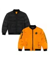 Space One Toddler Boys Reversible Bomber Jacket In Orion Orange