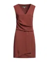 Space Simona Corsellini Short Dresses In Brown