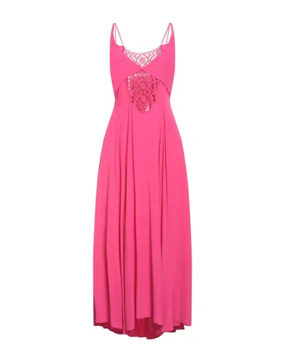Space Simona Corsellini Long Dresses In Pink