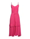Space Simona Corsellini Midi Dresses In Pink