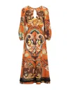 Space Simona Corsellini Midi Dresses In Red