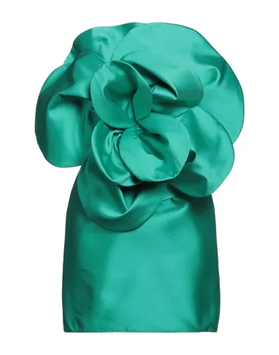Space Simona Corsellini Short Dresses In Green