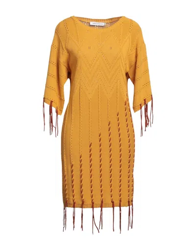 Space Simona Corsellini Short Dresses In Yellow
