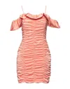 Space Simona Corsellini Short Dresses In Beige