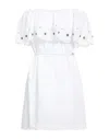 Space Simona Corsellini Short Dresses In White