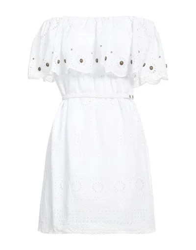 Space Simona Corsellini Short Dresses In White