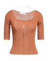 Space Simona Corsellini Sweaters In Brown