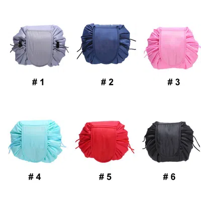 Spacium Super Easy Cincher Makeup Bag -style 8 In Black